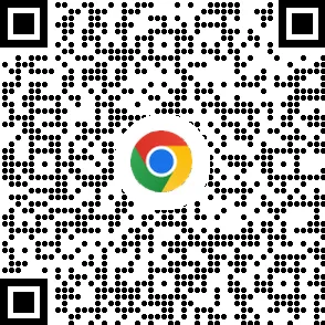 Código QR para descargar el navegador Chrome en dispositivos móviles